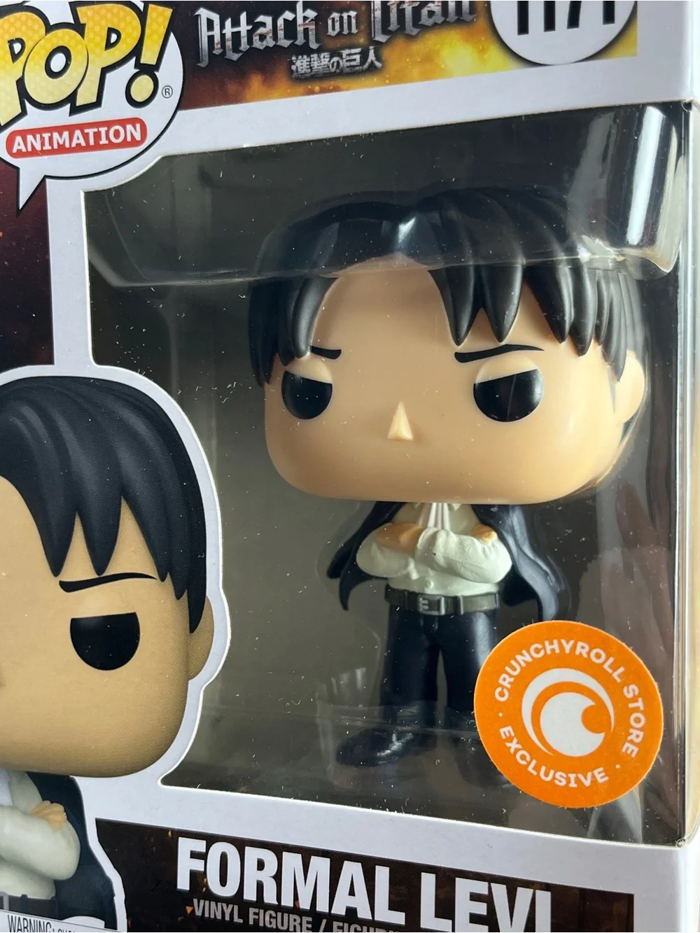 Formal Levi Funko Pop #1171 Vaulted Crunchyroll Attack On Titan AOT NEAR MINT